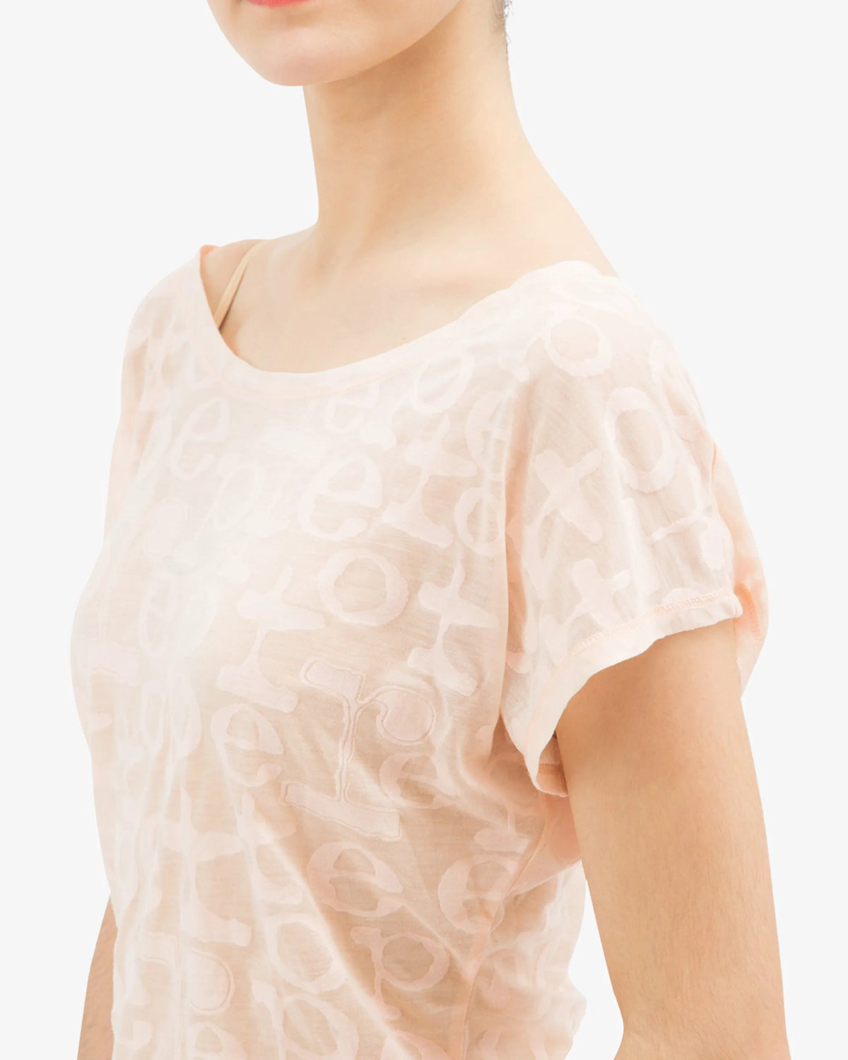 Devore Fabric Petal Pink