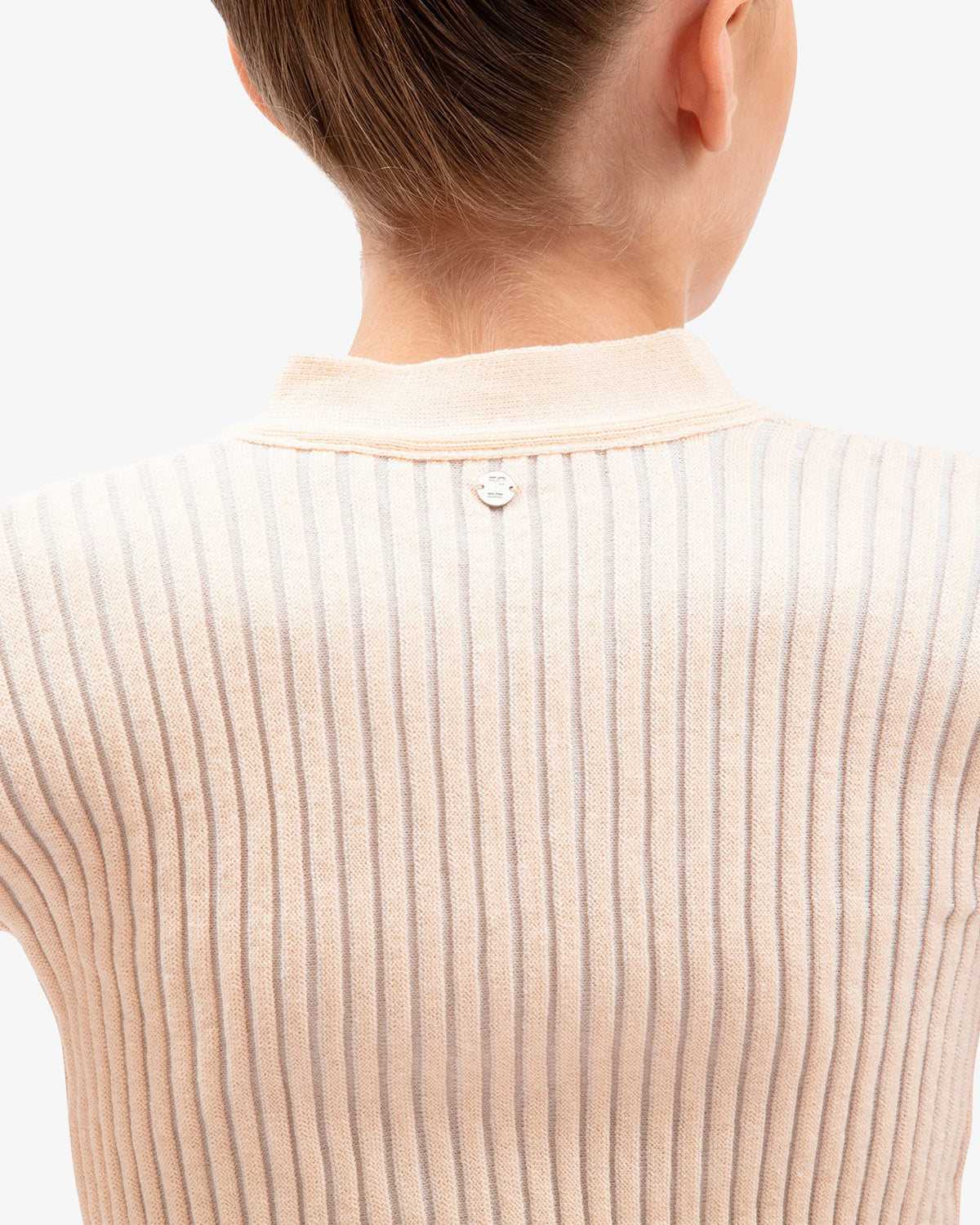 Bicolor Rib Wrapover Pink