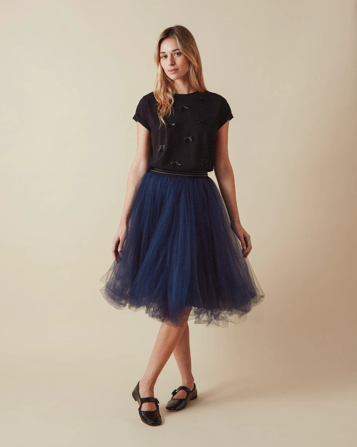Mid Lenght Navy Blue