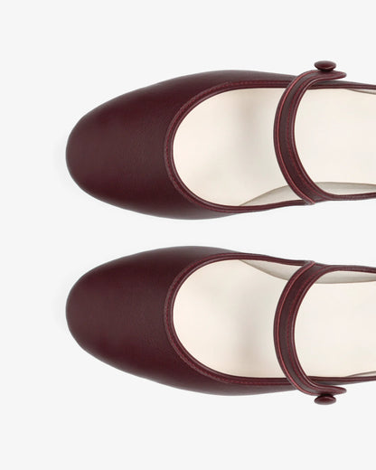 Repetto Deep Red Leather