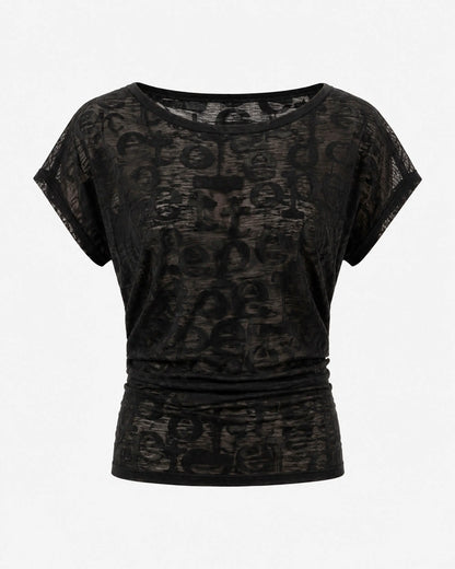 Devore Fabric Black