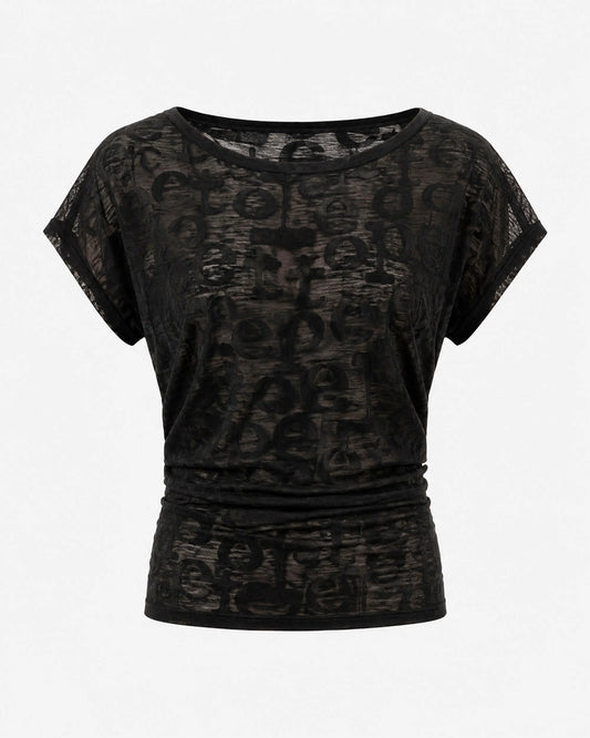Devore Fabric Black