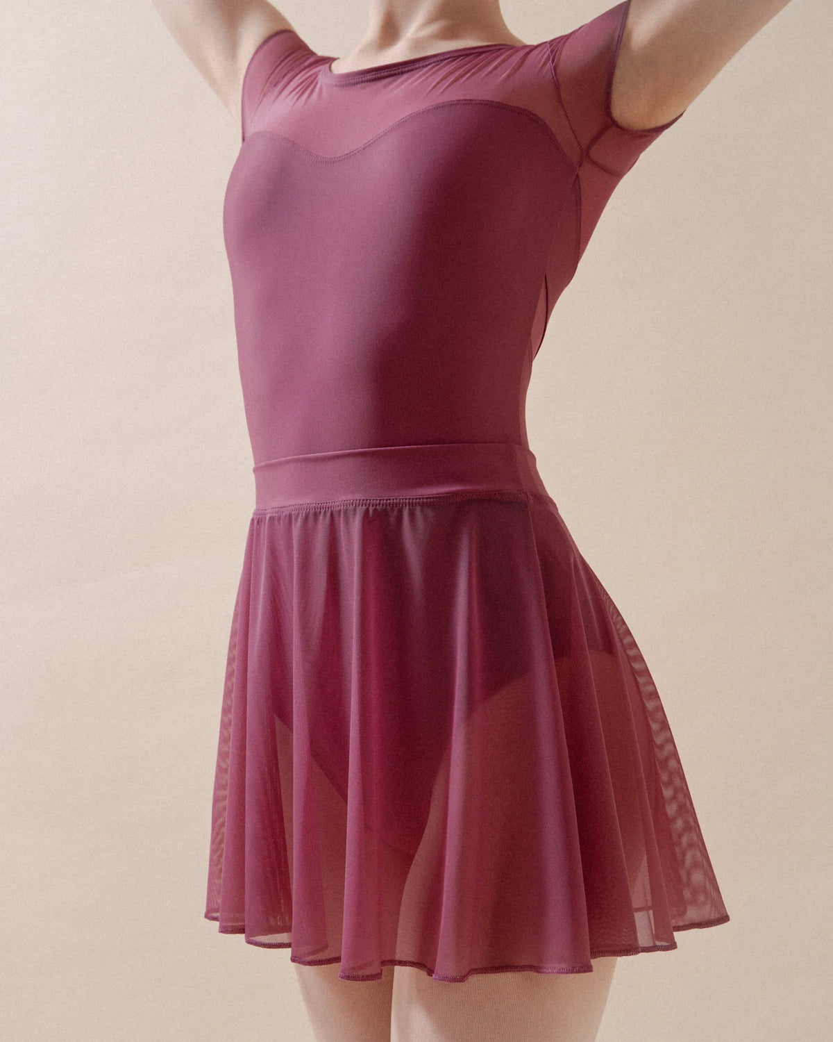 Sleeves Fishnet Plum Violet
