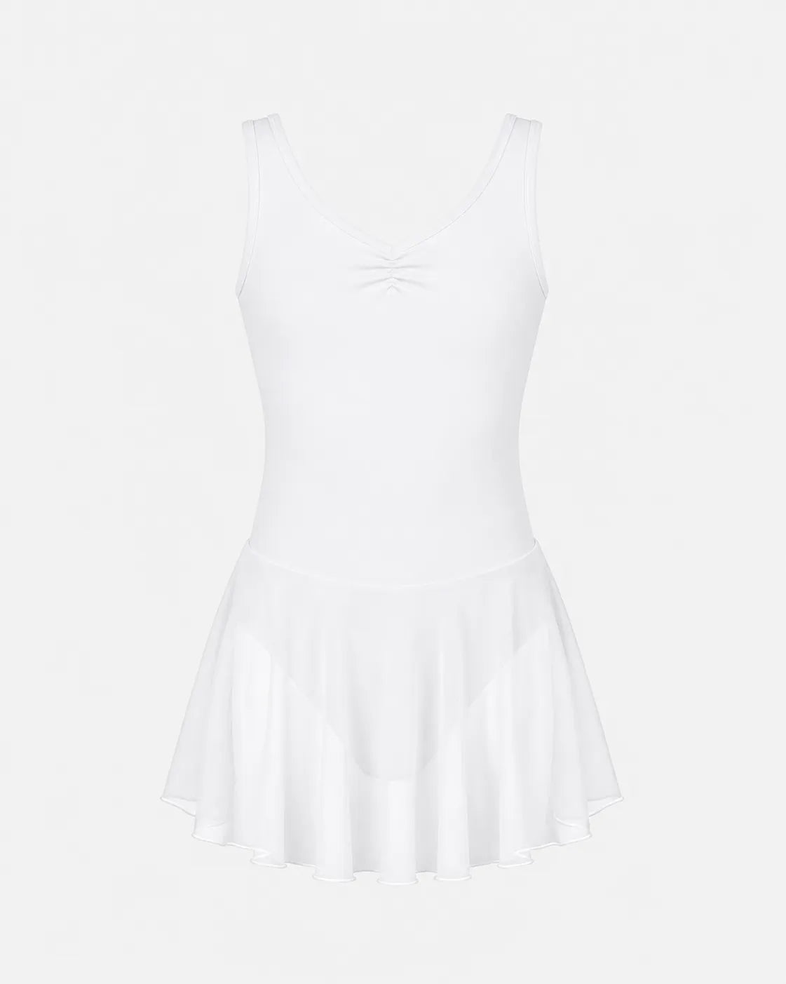 Neckline Girls White De800