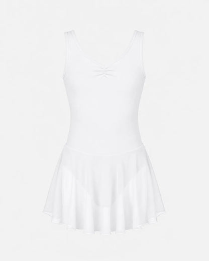 Neckline Girls White De800