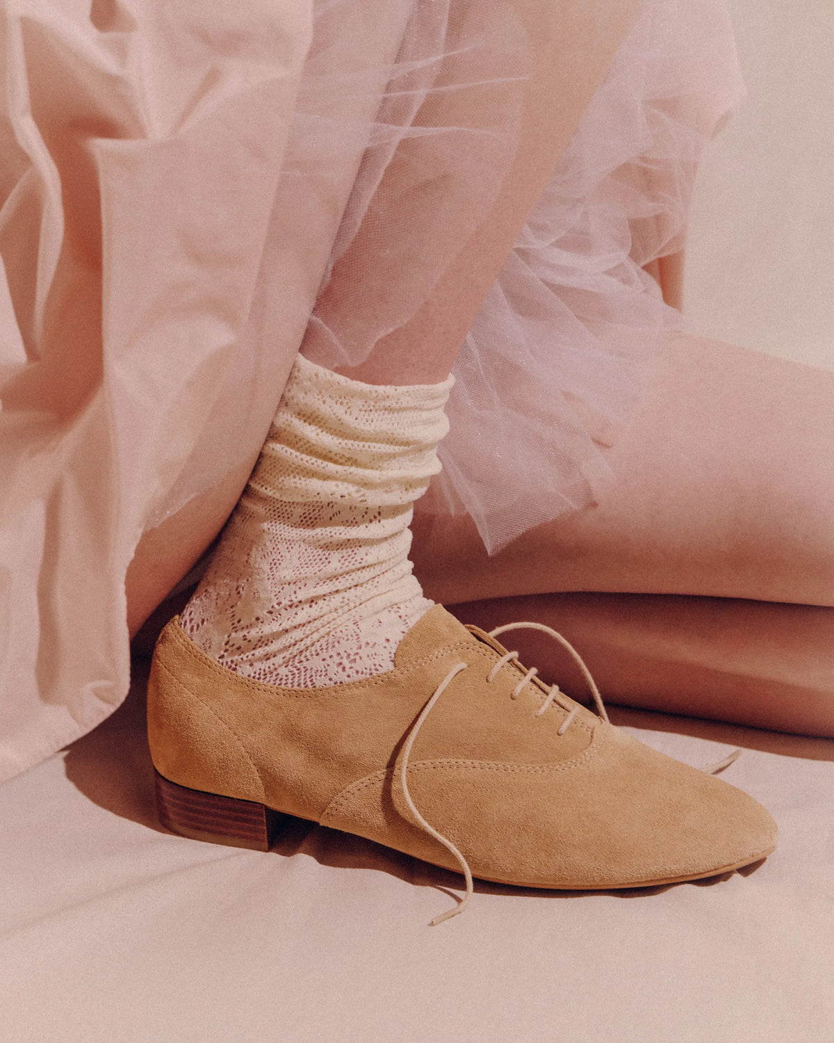 Suede Leather Beige Teddy