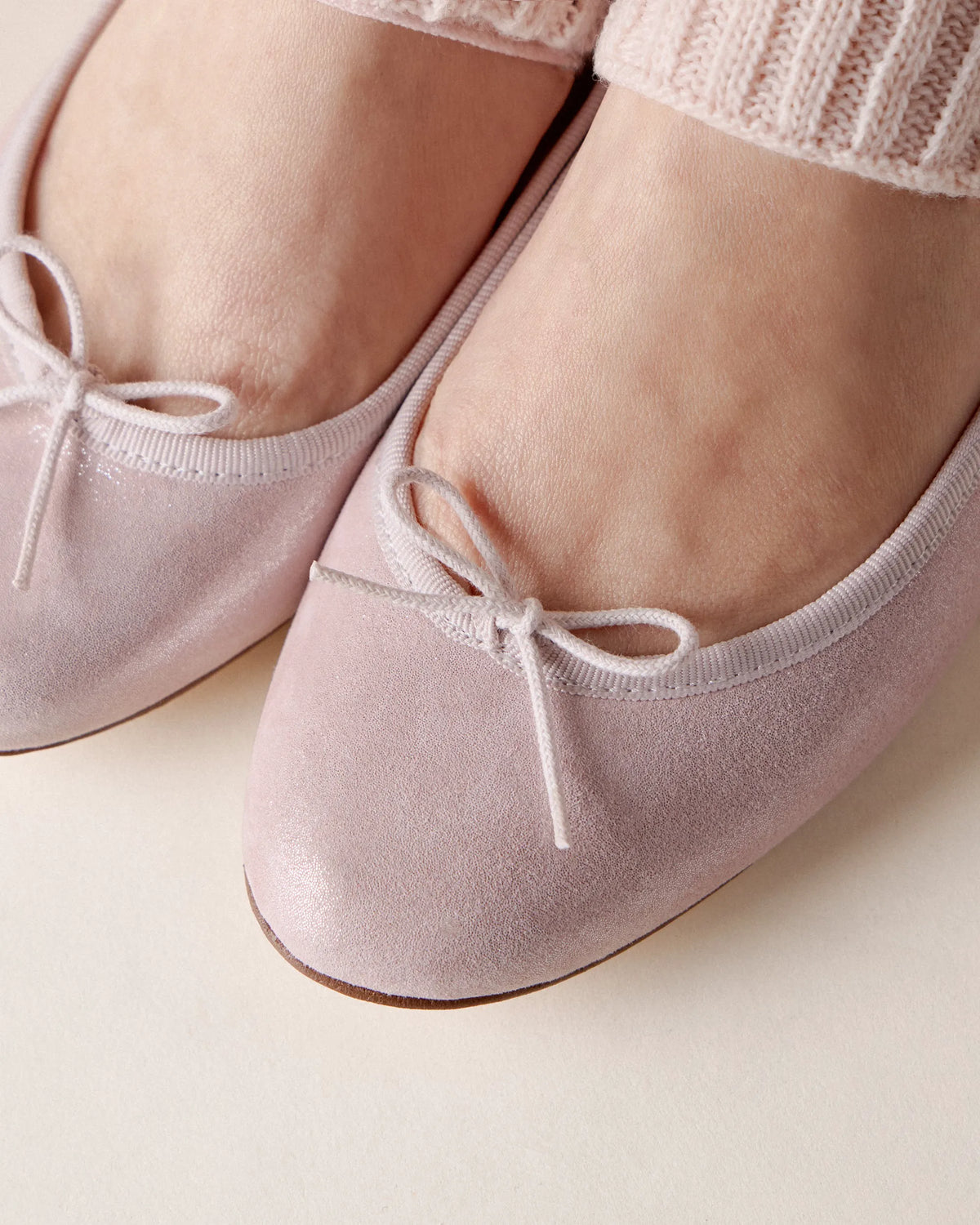 Flat Frost Pink Leather
