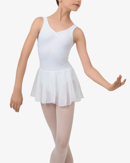 Neckline Girls White De800