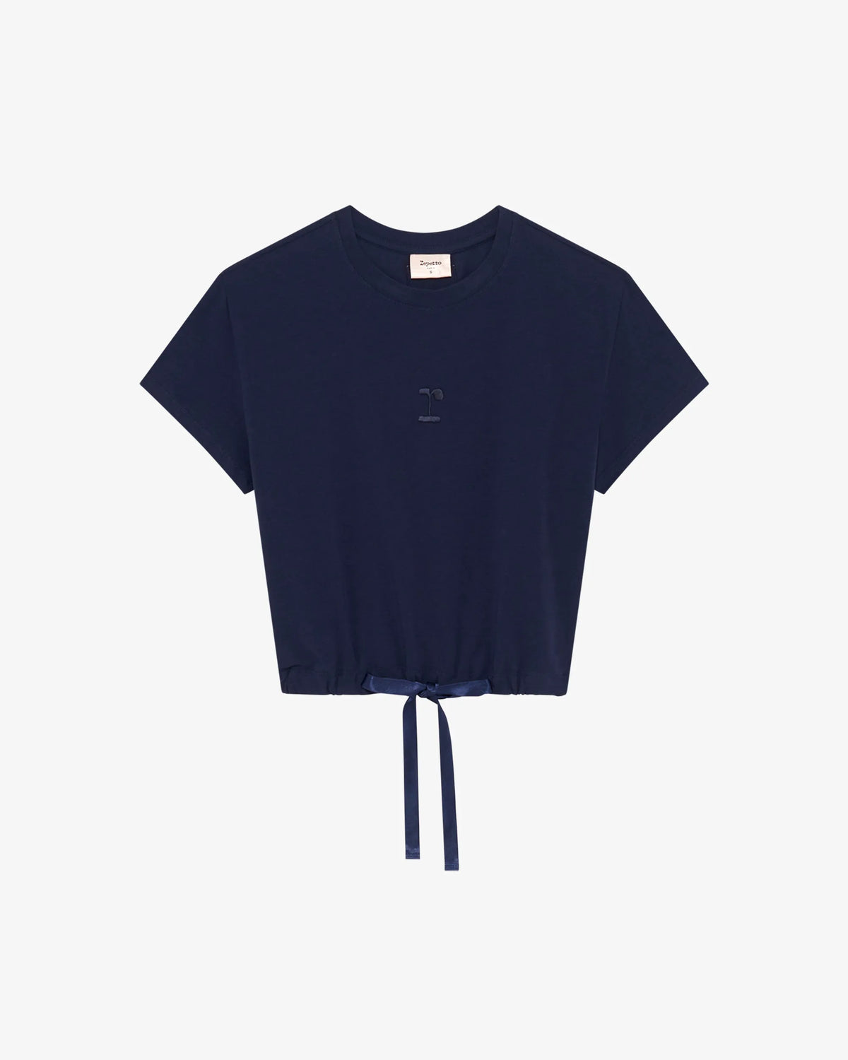 Ribbon Crop Top Navy