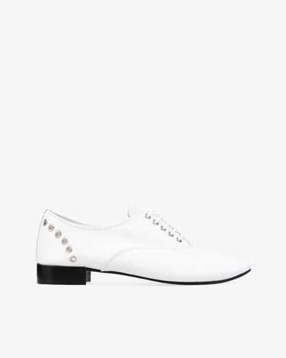 Leather White Eyelet