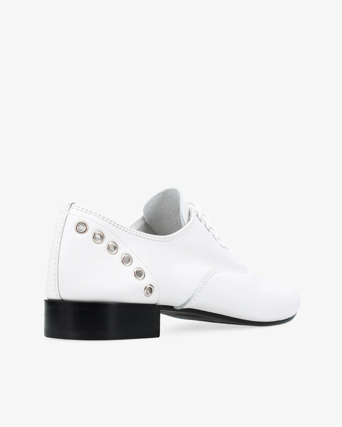 Leather White Eyelet