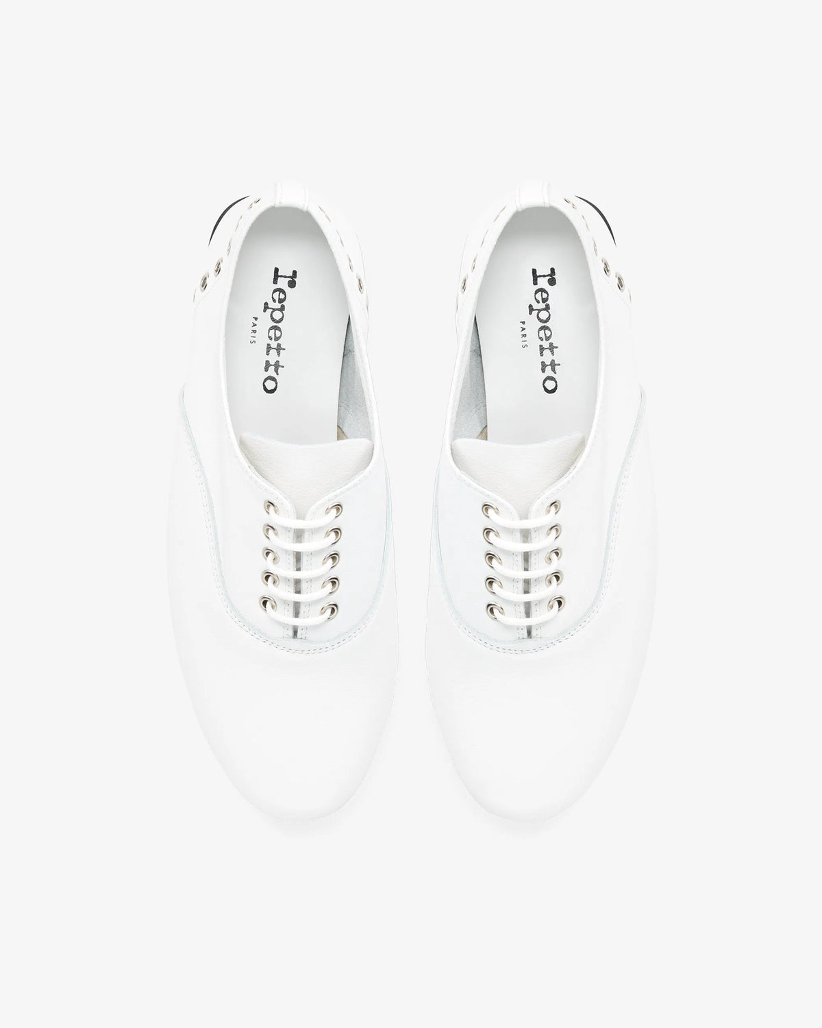 Leather White Eyelet