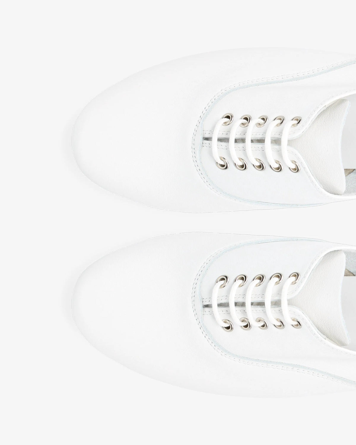 Leather White Eyelet