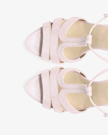 Metallic Goatskin Suede Frost