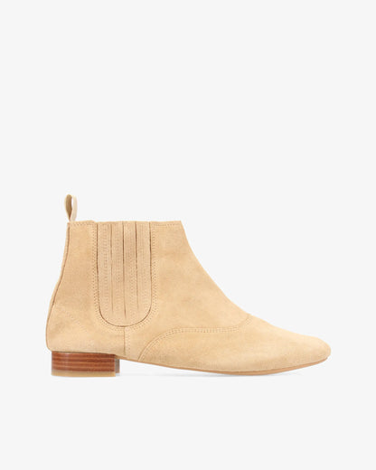 Beige Teddybear Suede Leather