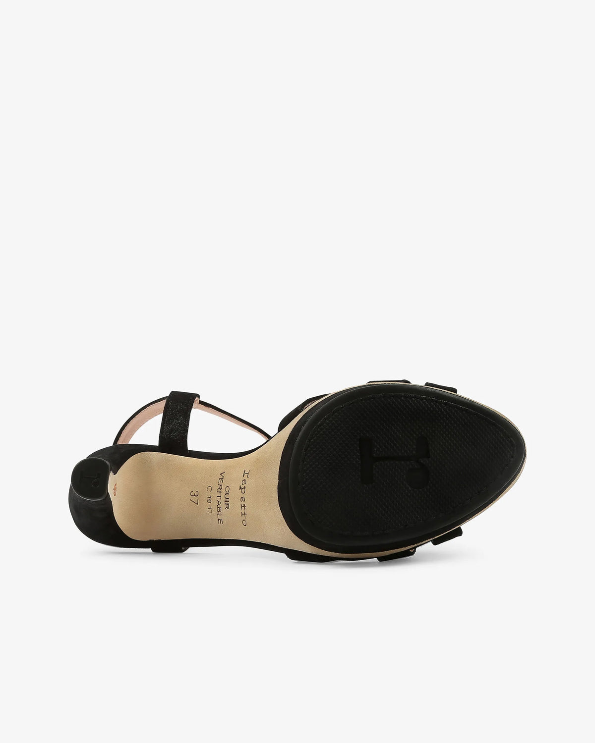 Metallic Goatskin Suede Carbon